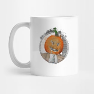 Pumpkin face Dwight Schrute the Office Halloween Mug